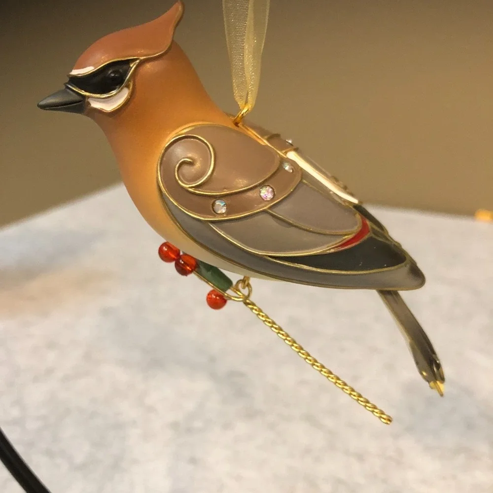 Hallmark Keepsake~2013 Cedar Waxwing~The Beauty of Birds Ornament~ 9th in Series